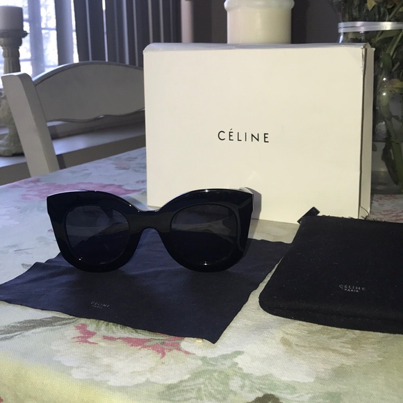 celine black butterfly sunglasses